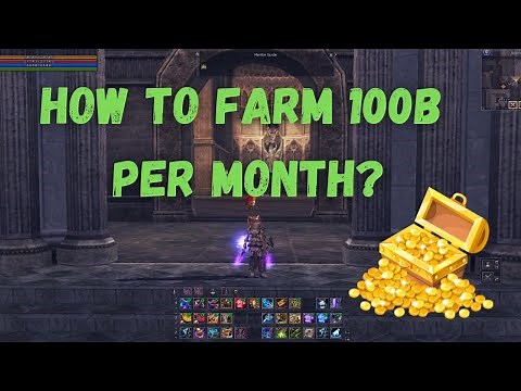How to farm 100 billion per month without any boosts in Lineage 2 main EU Core.