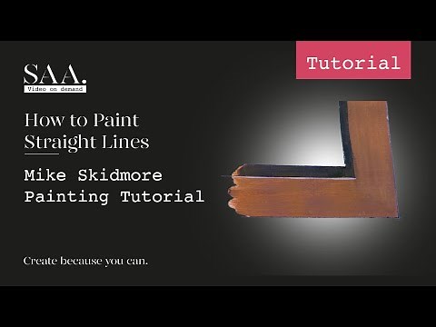 Art Tutorial: How to Paint Straight Lines with Artist Mike Skidmore