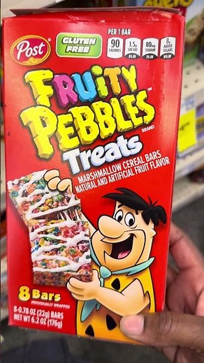 Do cereal 🥣🥛 Bars (Fruity Pebbles ) Still Slap 👋 #foodshorts #food #ceral #fruitspebbles #foodie