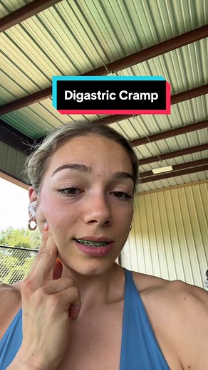 This is calf cramp level discomfort #digastric #musclecramp #tightmuscle #muscletightness #jawline #digastricmuscle