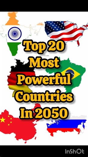Top 20 Most Powerful Countries In 2050 #shorts