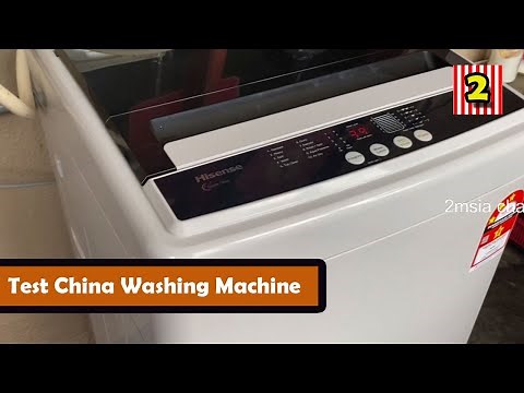 Hisense Washing Machine 8Kg Operation Sound Mesin Basuh Test WTAR8011G China Brand Washing Machine