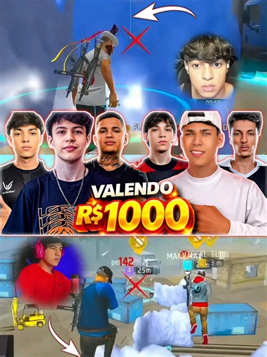 4 x 4 MAIS INSANO DESSA SEMANA! VALENDO R$ 1.000. Manomax não aceitou perder esse apostado. Parte 1 #1 #free_fire #viral #fp #viralvideo @Sombra Clipes