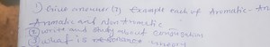Give three examples each of Aromatic, Anti-Aromatic, and Non-Ar... | Filo