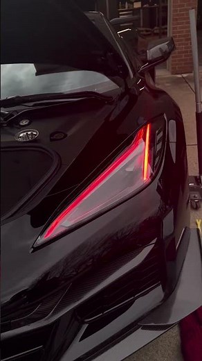 RED daytime running lights for the C8 Corvette! 😍