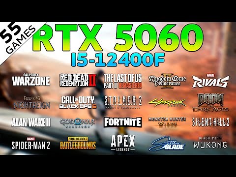 RTX 5060 + i5 12400F Tested in 55 Games Ultimate 1080p Benchmark (Mid-2025)