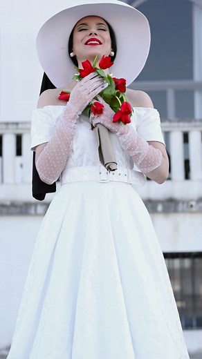 Vintage Dior Inspired White Dream Dress | Elizabeth Barinova