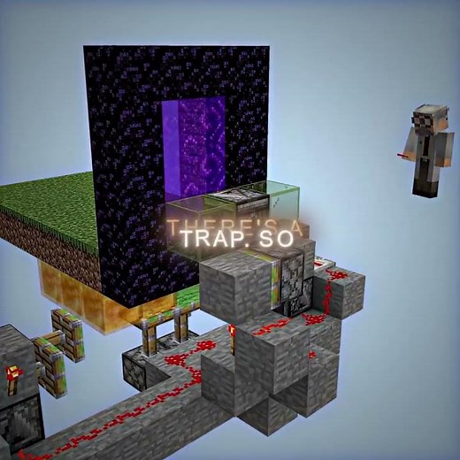 OP Nether Portal Bait trap Tricks EVERYONE!🔥🤯🗿