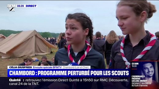 Programme perturbé pour les 30 000 scouts qui ont campé à Chambord