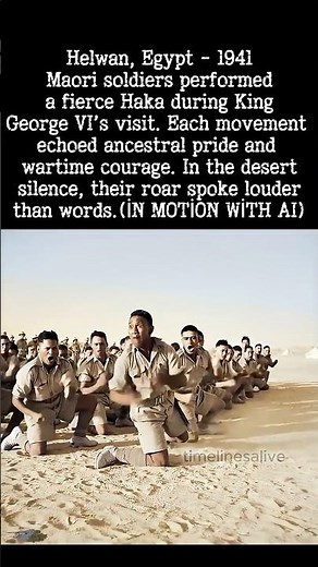 Maori Soldiers Perform Haka for King George II - Helwan, Egypt 1941 | BroughtToLife