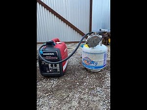 Installing propane conversion kit on a Honda EU2200i Generator.
