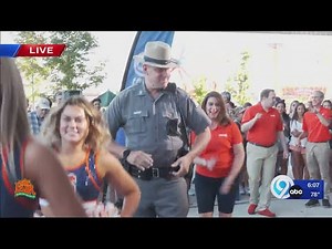 Dancing Trooper at the NYS Fair
