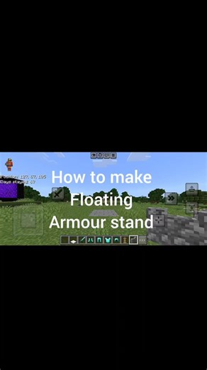 How to Make a Floating Armor Stand in Minecraft #viral #gaming #tutorial #youtubeshorts #shortsfeed