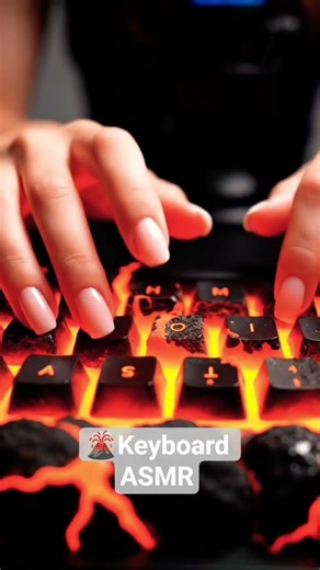 🌋 Keyboard ASMR #asmr #ai #asmrsounds #asmrvideo #keyboard