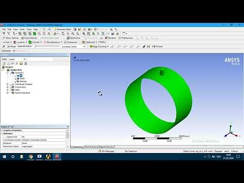 Fluid solid interface | one way coupling | Journal bearing | ANSYS Fluent and structure | Part-1