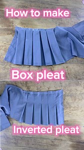 218K views · 5.5K reactions | Make 2 types of pleat, BOX and INVERTED PLEAT #fyp #viral #trending #videoviral #trendingvideo | Edebo fashion | Facebook