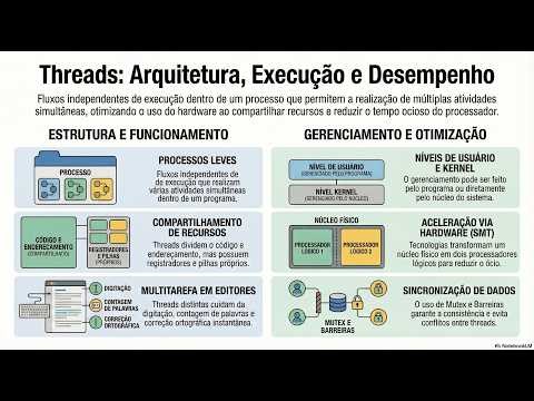 DICA DE ESTUDO: POR QUE THREADS SÃO PROCESSOS LEVES #SistemasOperacionais #Threads