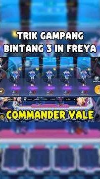 EASY TRICK TO GET 3 STARS IN FREYA USING COMMANDER VALE #MagicChessGoGo #MCGGIDCreators
