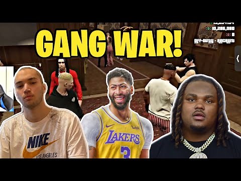 Adin Ross and Anthony Davis Huge GANG WAR With TEE GRIZZLEY! GTA RP (Extremely Funny)