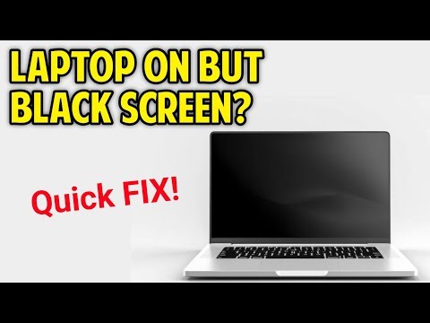 How to Fix Laptop On But Black Screen - Laptop black screen problem