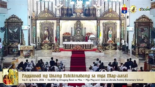 LIVE: Banal na Misa at Paggawad ng Unang Pakikinabang sa mga Mag-aaral ng Librada Avelino Elementary School. Ang Misang ito ay pamumunuan ng ating Kura Paroko, Reb. Padre Douglas D. Badong. #iKMSJnaYan #PintakasingIbig #SanJoseGagalangin #KaraniwangPanahon #FrDouglasBadong | St. Joseph Parish Gagalangin