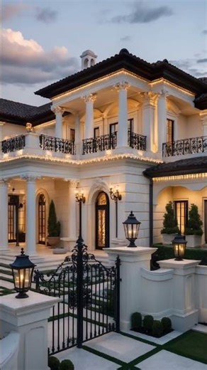 Grand Neoclassical Mansion with Elegant Architectural Design. #DreamHome #LuxuryHouse