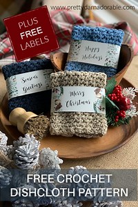 Free Printable - December Christmas Tags, Labels & Display Cards