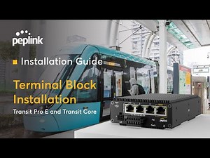 Installation Guide | Transit Pro E and Transit Core Terminal Block Installation