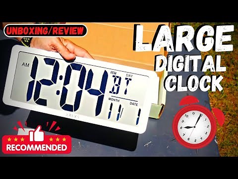Large Digital Wall Clock with Backlight Amazon - Unboxing/Review