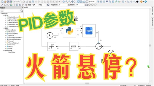 MODEL BUS 联合仿真 火箭悬停操作过程