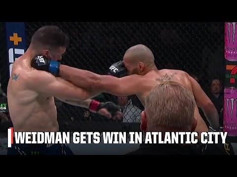 Chris Weidman gets win vs. Bruno Silva after eye pokes in Round 3 | ESPN MMA