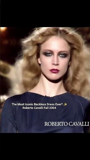 The Most Iconic Backless Dress Ever? ✨ Roberto Cavalli Fall 2004 #robertocavalli