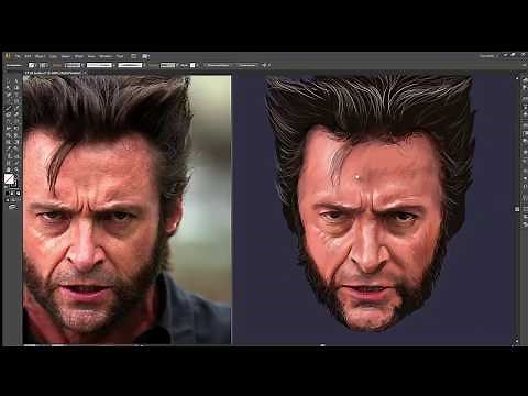 How to create a digital portrait using Adobe Illustrator