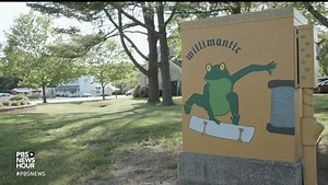 6.2K views · 111 reactions | An obscure bit of colonial history, dating back to a summer night in the mid-18th century, led to a New England town celebrating frogs in sculpture, poetry and song to this day. https://to.pbs.org/3MzB3rB | PBS NewsHour | Facebook