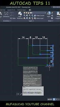AutoCAD Tips 11 Quick Dimension Creation #Shorts