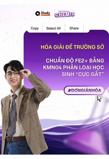 Chuẩn độ Fe2 bằng KMnO4 trong bài thi THPT