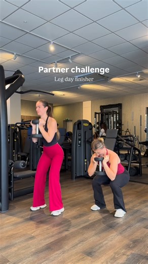 Zoë & Emily on Instagram: "Partner challenge (Leg day finisher)🔥 A partner challenge that will LITERALLY leave you shaking 😮‍💨this challenge is a fun way of pushing yourself to failure! If you want an extra challenge on your next leg day, grab your partner and give this a go at the end of your workout! 🤌🏼 Challenge details ⬇️: 5 reps HOLD 4 reps HOLD 3 reps HOLD 2 reps HOLD 1 rep HOLD (Make sure you each take turns!!👀💕) Let us know if you give this one a go angels! 🤝🏼 GOOD LUCK!! 🤍"