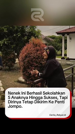 Hati Siapa yang Tak Pilu Melihat ini, Bisa terjadi pada Hidup KleN Kelak. Nampak seorang nenek yang telah berhasil mengantarkan 5 anaknya ke gerbang kesuksesan. Tapi sekarang, ia justru dikirim anak-anaknya ke panti jompo. Hal ini menjadi pembelajaran, jangan sampai kesuksesan membuat KleN lupa akan jasa orang tua yang menjadi jembatan keberhasilan KleN. Sebagai Catatan Kondisi ini biasanya kondisi Nenek sudah tidak ada harta lagi, karena hartanya sudah habis buat Sekolah anak-anaknya. Kalo Nene