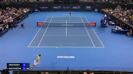 Daniił Miedwiediew - Kamil Majchrzak. Skrót meczu