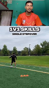 2.4K views · 208 reactions | #1vs1Football #FootballSkills #SingleStepover #SoccerTraining #DribblingSkills #FootballTechniques #SoccerSkills #SkillMoves #FootballPractice #1v1Drills #StepoverChallenge #SoccerTips #FootballCoaching #YouthSoccer #FootballDevelopment | Game on football | Facebook