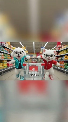 Mochi Episode 10: The Shopping Cart Battle Goes WRONG! 🛒💥 | Funny Puppy Shorts #shorts