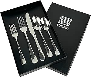 Kitchen Utensil Stainless Steel Cutlery Set 5 Pieces - (2 Spoons, 2 Forks and 1 Knife) (Silver)