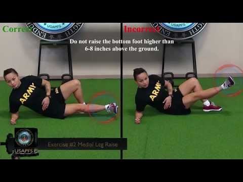 HIP STABILITY DRILL EXERCISE 2: MEDIAL LEG RAISE