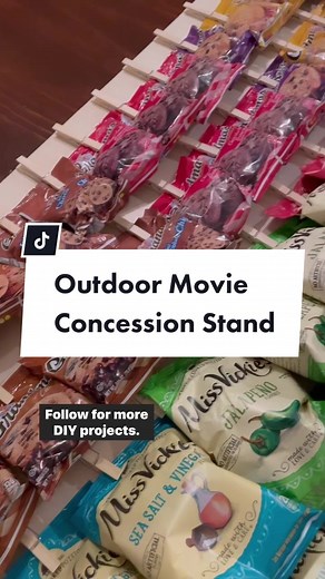DIY $10 Concession Stand for Outdoor Movie Nights