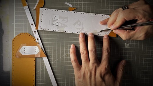 Handle Pen Holder Leather Pattern (Beginner Friendly DIY)