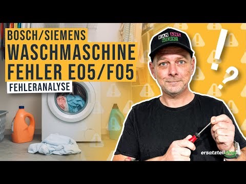 Siemens Bosch Waschmaschine Fehler E05? So löst du das Problem selbst!