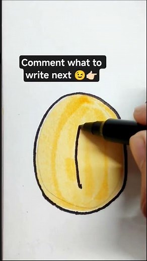 how to write letter "O" in bubble letters#shorts#domsbrushpen#calligraphylettering#beginnerfriendly