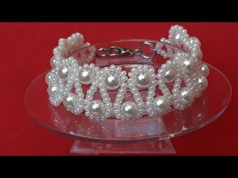 Cute and Elegant Pearl Bracelet ... Class # 165 !!!