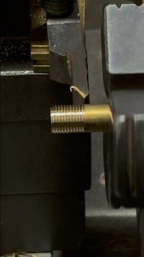 Precision Thread Cutting on Brass Tube | Lathe Machine Machining Process 🔩✨