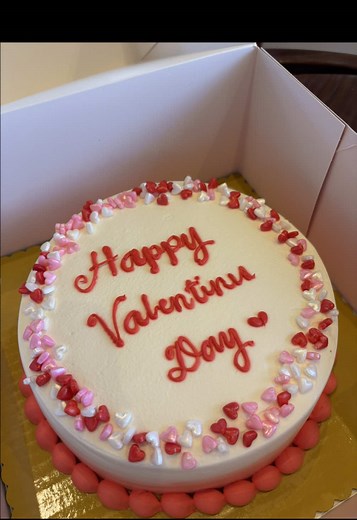 Budget-Friendly Valentine's Cake from Rose Bakeshop
